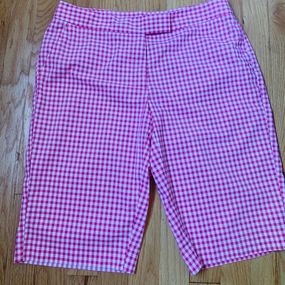 Gingham stretch shorts- Jones New York - Picture 2 of 5